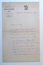AUQUIER Philippe. LETTRE