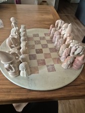 échiquier Ancien En Pierre