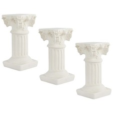  3 Pcs Piliers Pour La Décoration Colonne Décorative Sculpture En Résine