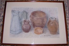 Beau pastel "nature morte les