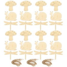 30pcs tranches de bois