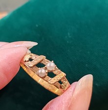 Bague Ancienne or rose 18