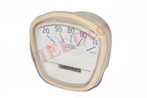 Compteur lambretta white face - white,