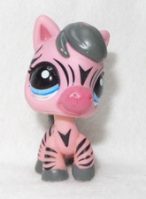 LITTLEST PETSHOP PET SHOP LPS #2078 HASBRO HORSE CHEVAL PONEY ROSE YEUX BLEUS