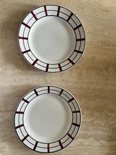 Lot  2 Assiettes dessert  modèle Béarn Terre de Fer St-Amand 19 ccm