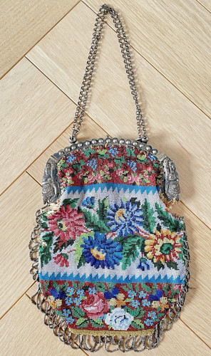 Ancien sac bal perles - sac, et