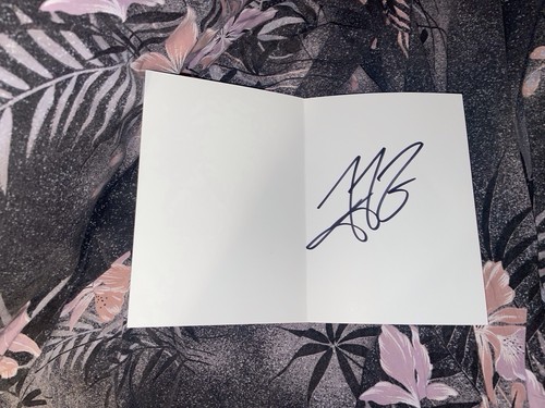 Carte autograph dedicace - carte, jean