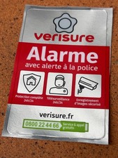 Autocollant VERISURE NEUF