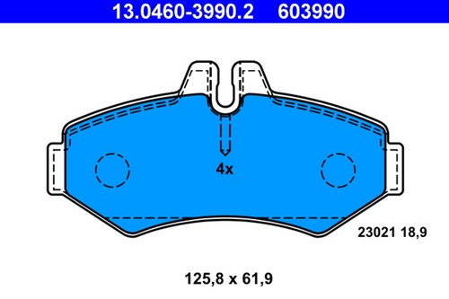 Plaquettes frein lt - t.,