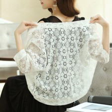 Femme Cardigan Court Dentelle