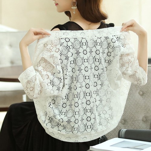 Femme cardigan court dentelle - court,