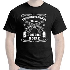 T-shirt INCONDITIONNEL POUDRE NOIRE Tir Pistolet PNF2 Remington Colt 1851 Cal.44