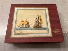 Vintage 6 coupes à glace plus les cuillères Jean Couzon dans sa boite d'origine