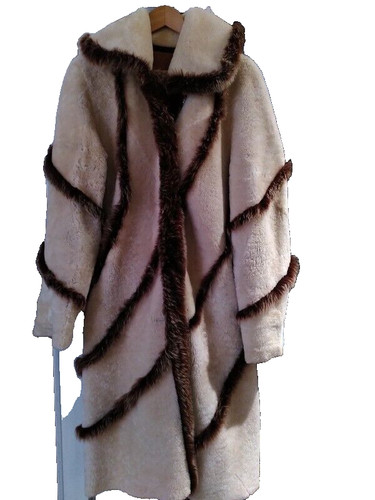 Manteau peau lainée - en,