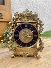 Boîte à musique laiton massif style rococo porte-bouteille vintage 21cm