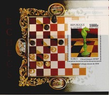 Echecs Timbre de Guinée