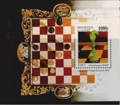 Echecs timbre guinée - de,
