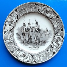 Assiette faïence fine creil - assiette,