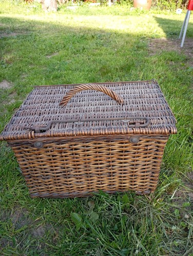 Ancien panier osier - ancien, en