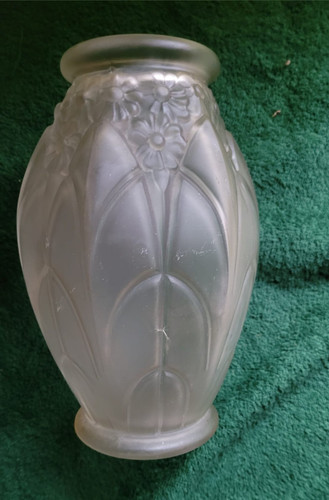 Vase verre moulé - vase,