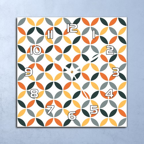 Horloge murale design verre - horloge,