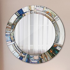 Mural Rond Miroir Avec Cadre