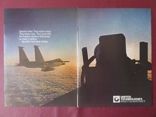 8/1984 PUB PRATT & WHITNEY F100 ENGINE US AIR FORCE F-15 EAGLE ORIGINAL AD