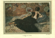 Document ancien la dame aux