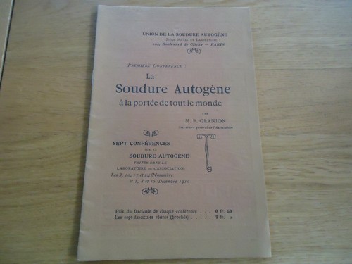 Soudure autogene chalumeaux a - autogene,