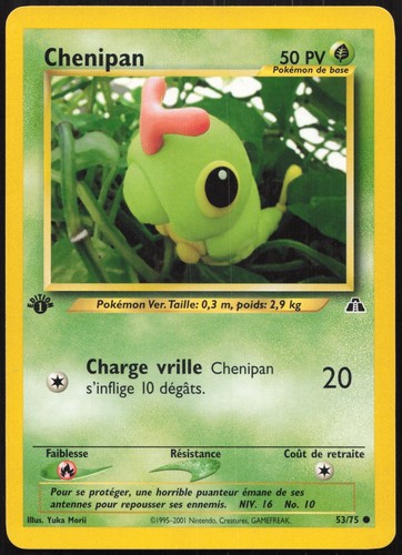Carte pokémon chenipan - chenipan, 53/75
