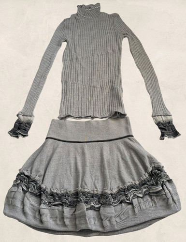 Ensemble pull cheminée jupe - cheminée,