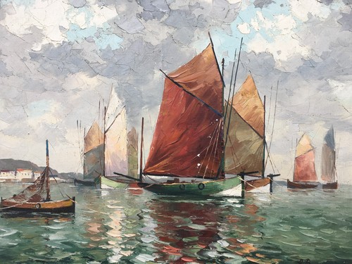 Huile sur toile paysage - sur,