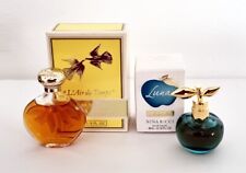 Lot miniatures parfum Nina Ricci LUNA et L'AIR DU TEMPS flacon Lalique