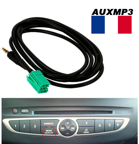 Cable auxiliaire renault - cable,