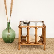 Table Rotin Bout de Canapé