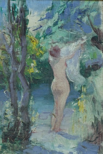 Ancien tableau portrait femme - tableau,