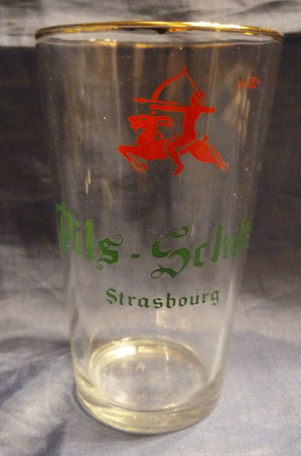 Ancien verre bière - verre,