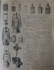 1927 Catalogue CASSET quincaillerie outillage lampe tempête verrerie malle