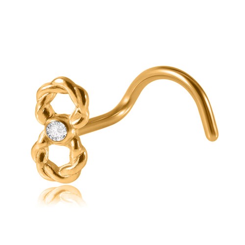 Stud nez plaqué 18k - plaqué,