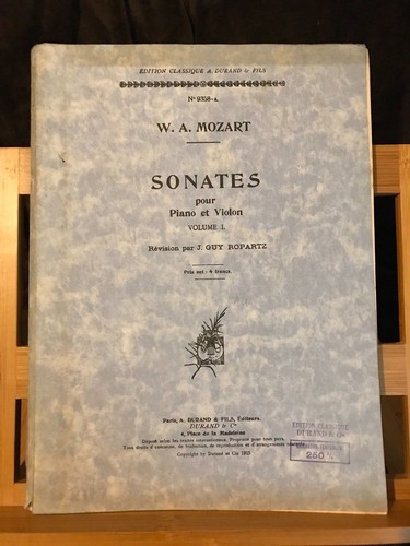 Mozart sonates pour violon - mozart,