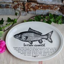 ANCIENNE ASSIETTE GIEN OVALE