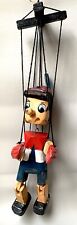 Marionnette ancienne PINOCCHIO bois peint main, 6 cordes, années 50-60, France ?