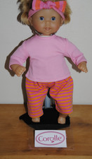 🤡 Lot Vetement Poupon COROLLE 30 Cm Pantalon Tee Shirt Bandeau Assorti Poupée