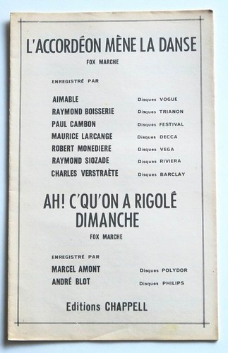 Partition double sheet music