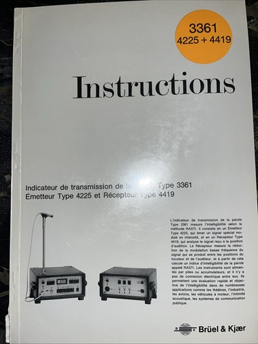 Bruel kjaer instructions - bruel,