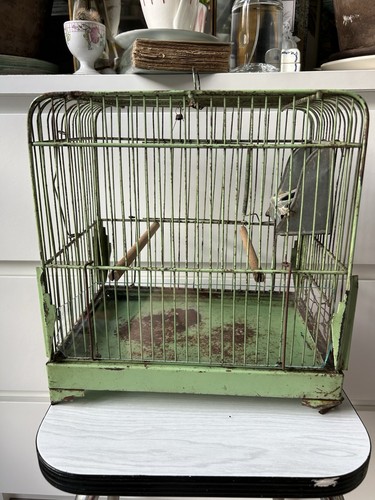 Ancienne cage oiseau - ancienne, à