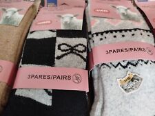 6 paires de chaussures femme thermique en laine et angora