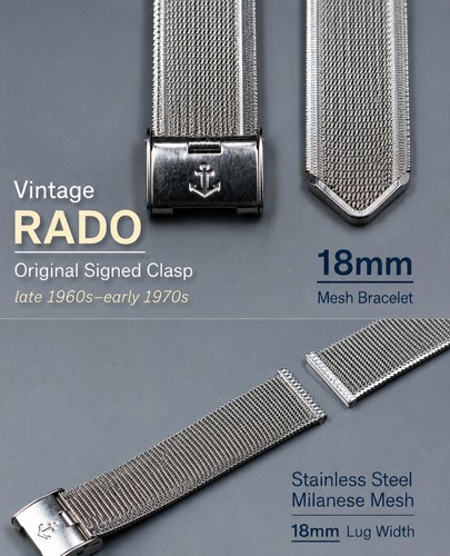 Bracelet vintage rado 18mm - bracelet,