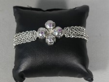 Kenzo, bracelet argent massif 925 et verroteries, vers 1980