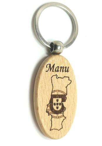 Porte clefs bois exotique - ,